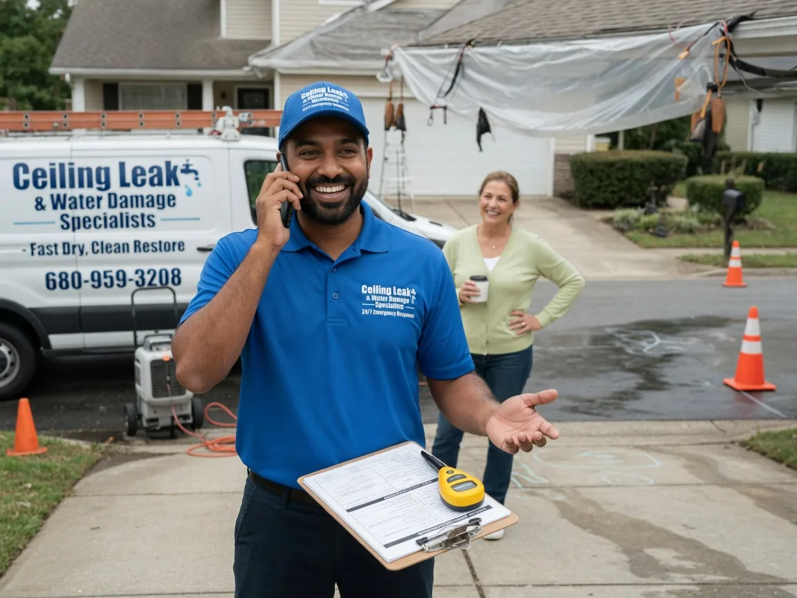 Ceiling Leak Cleanup Holly Springs, NC FAQs